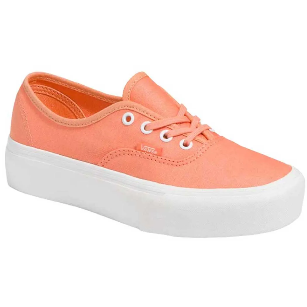 Vans Authentic Platform 2.0 (Twill) Melon/ Blanc de Blanc VN0A3AV8AXO (Women's)