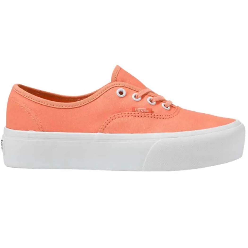 Vans Authentic Platform 2.0 (Twill) Melon/ Blanc de Blanc VN0A3AV8AXO (Women's)