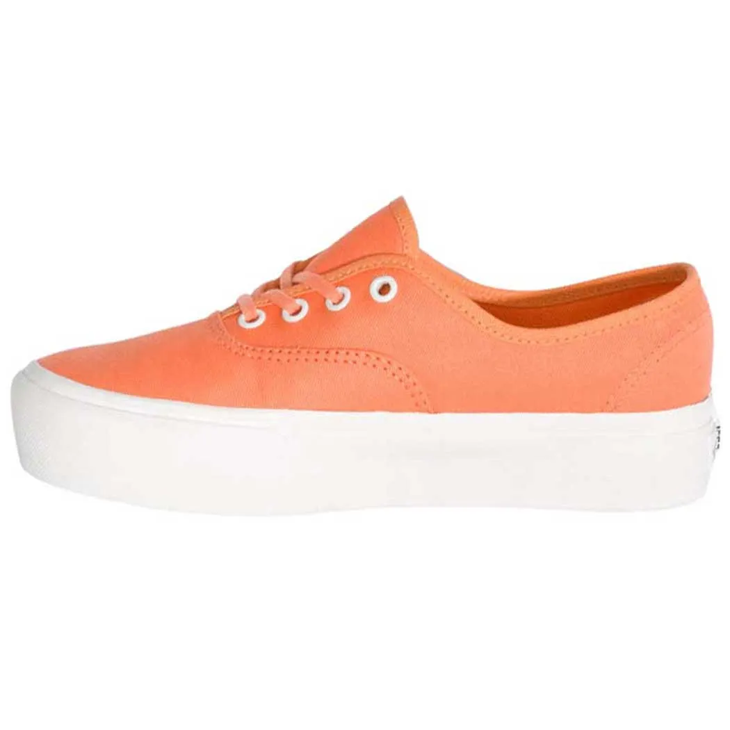 Vans Authentic Platform 2.0 (Twill) Melon/ Blanc de Blanc VN0A3AV8AXO (Women's)