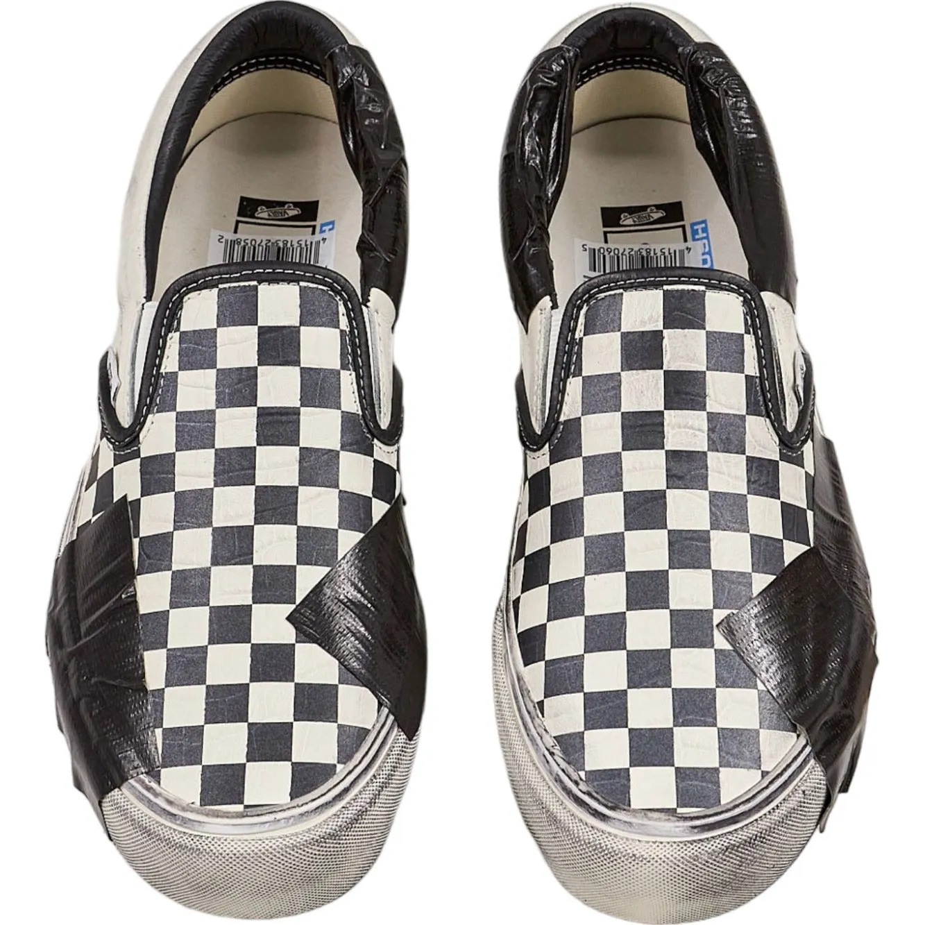 Vans Black Checkerboard Slip-On Shoes