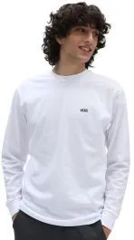 Vans Left Chest Hit Mens Logo Long Sleeve T-Shirt 2021 - White