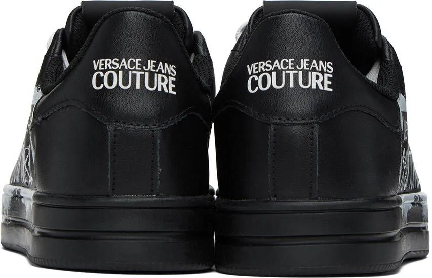 Versace Jeans Couture Black Court 88 Sneakers