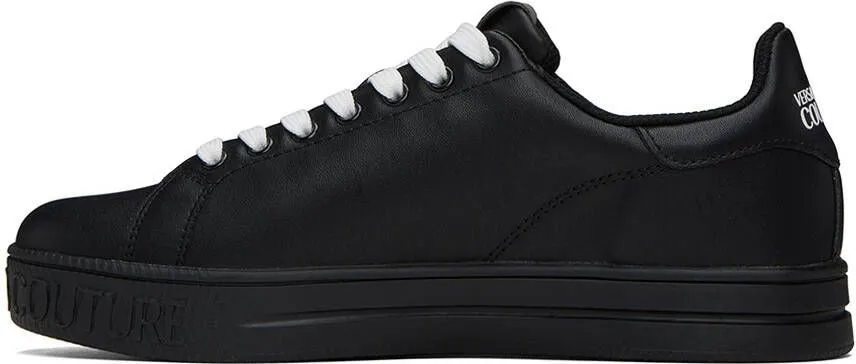 Versace Jeans Couture Black Court 88 Sneakers