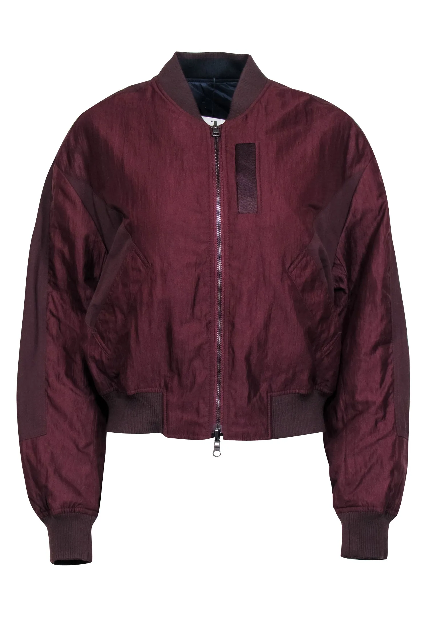 Vince - Maroon & Navy Reversible Bomber Jacket Sz M