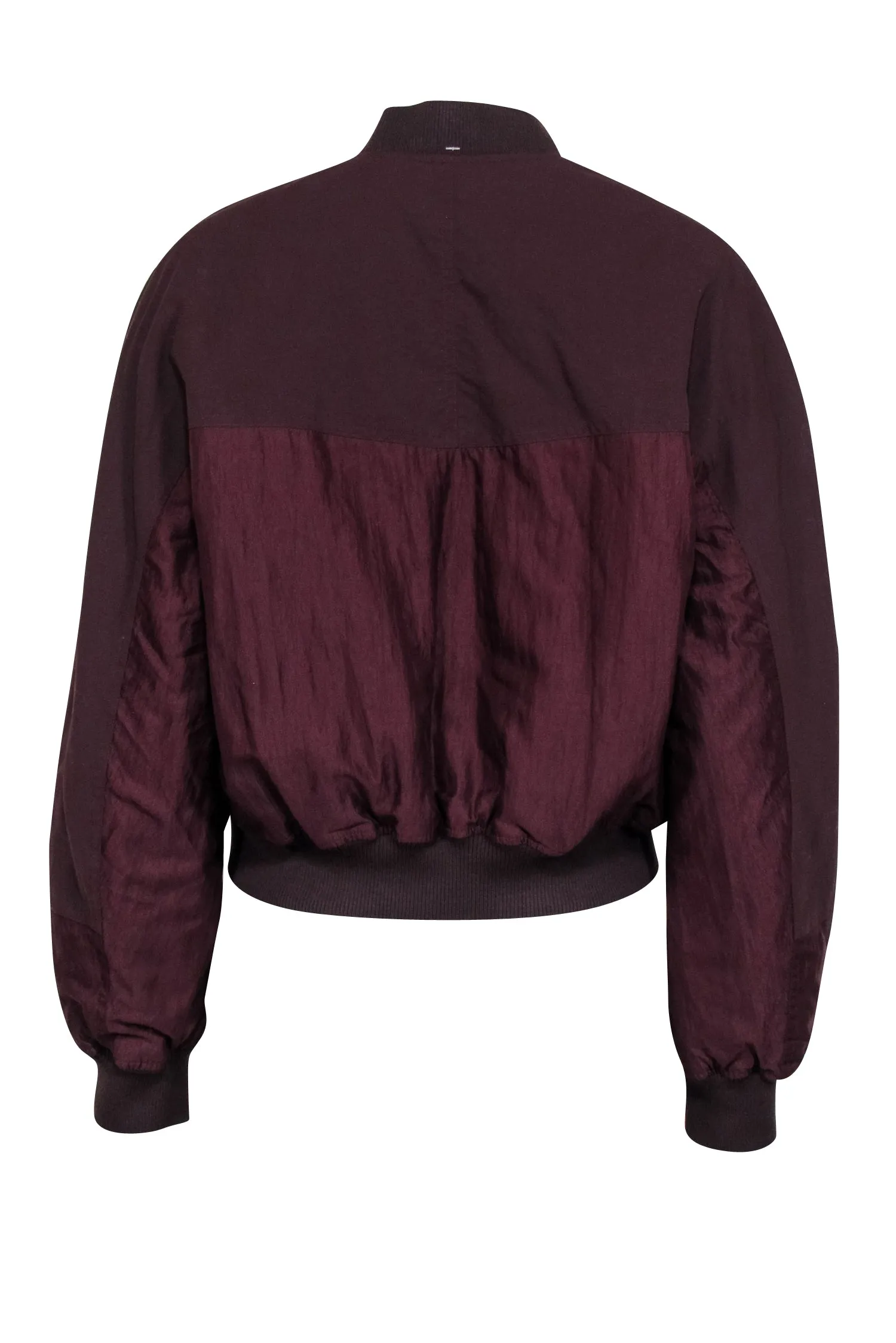 Vince - Maroon & Navy Reversible Bomber Jacket Sz M