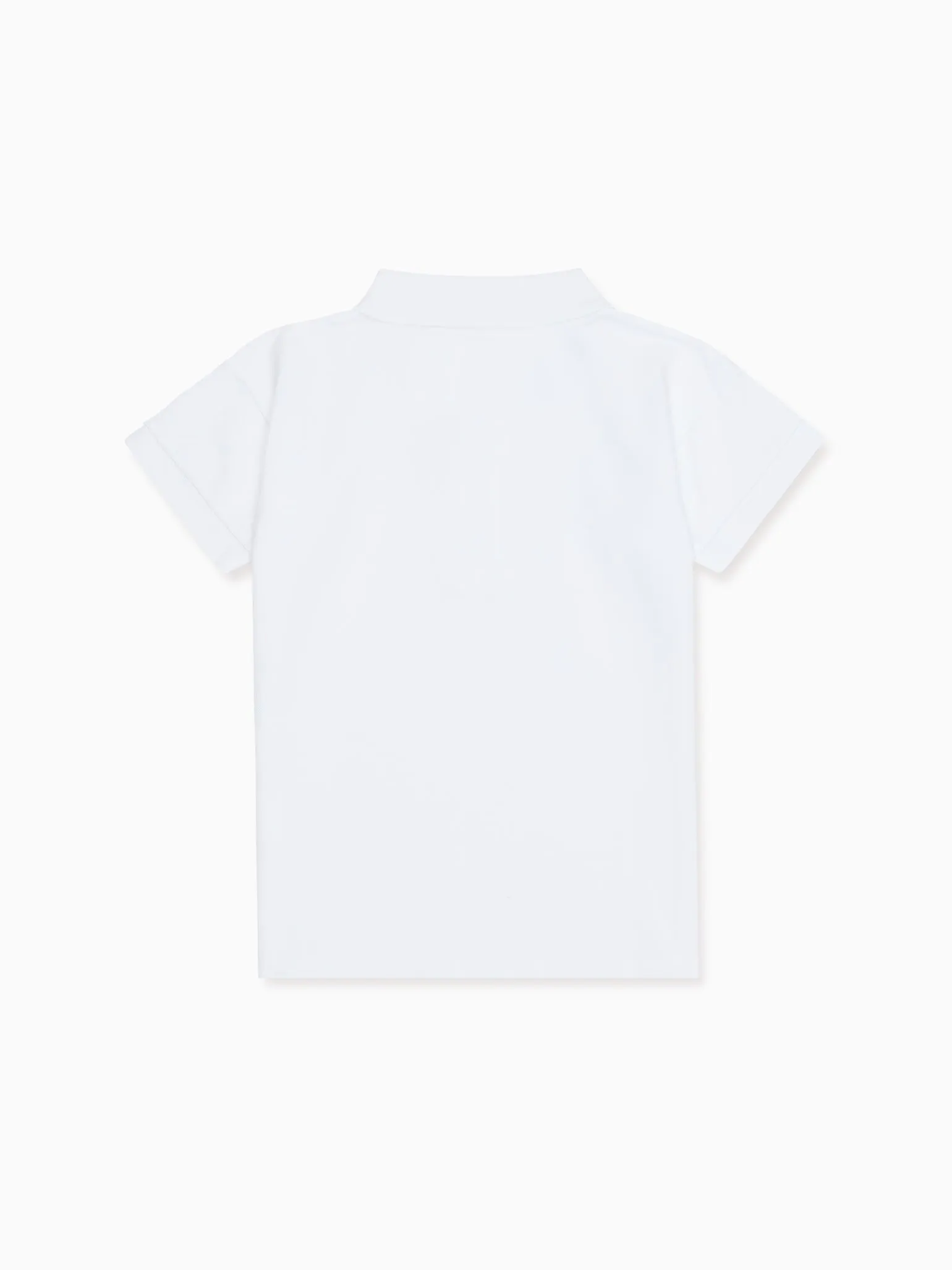 White Camilo Boy Polo Shirt