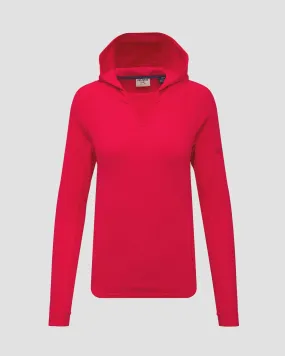 Women's red hoodie Dolomite Latemar Fleece 296176-1494