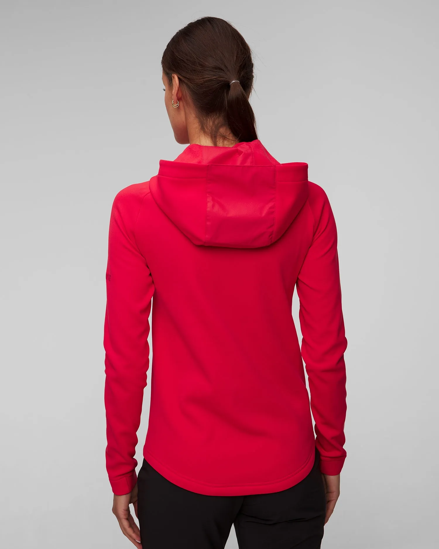 Women's red hoodie Dolomite Latemar Fleece 296176-1494