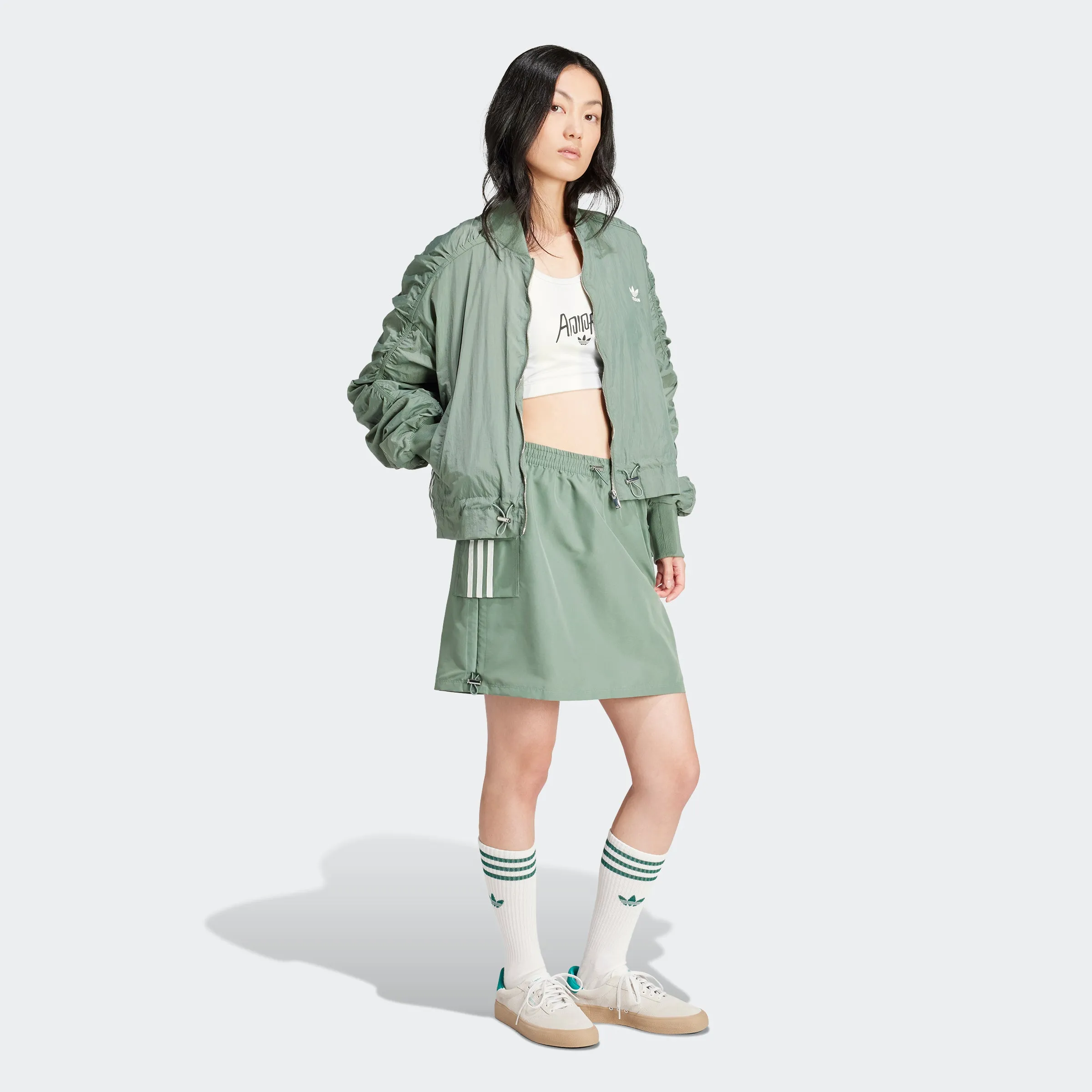 Women's adidas Originals Lightweight Bomber Jacket Trace Green