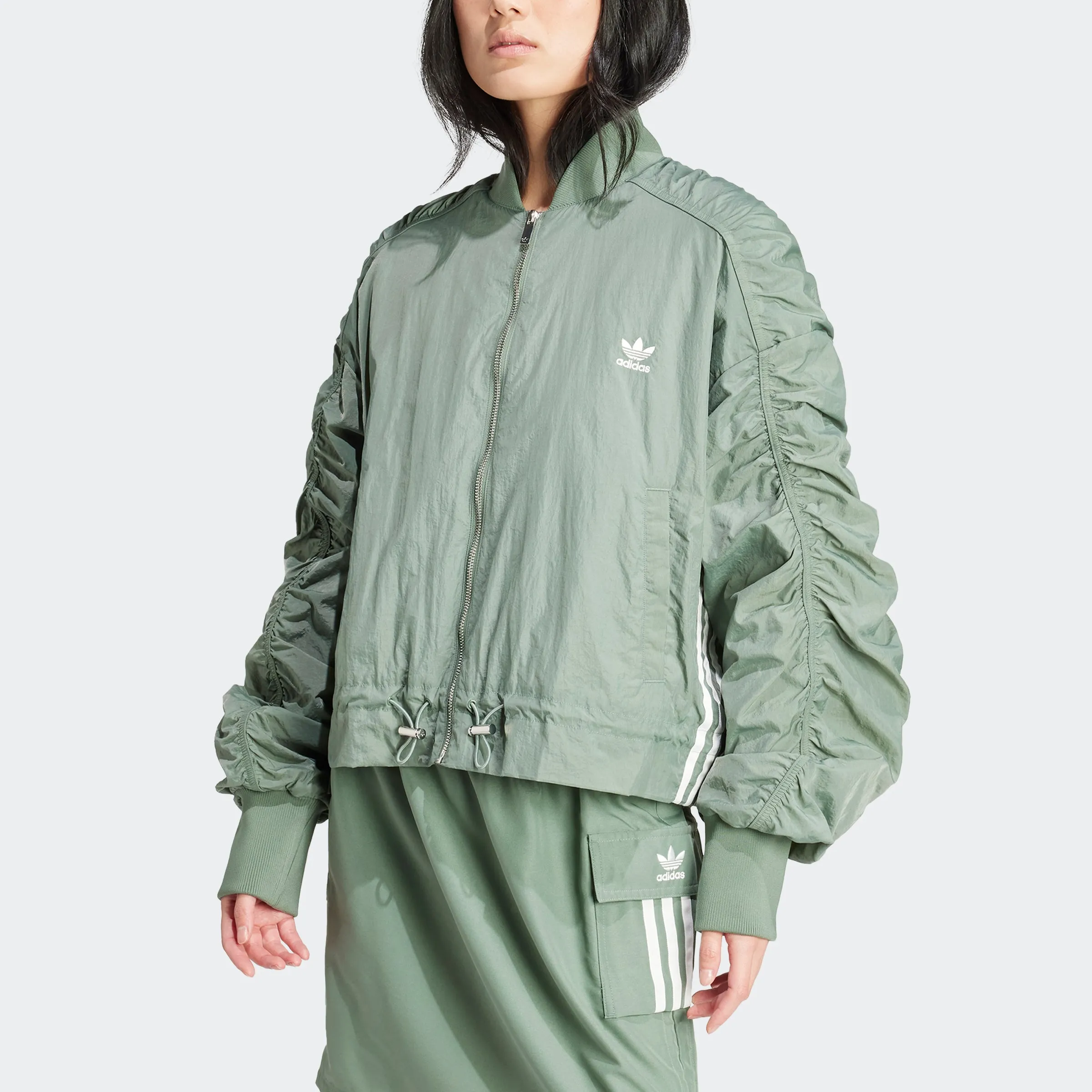 Women's adidas Originals Lightweight Bomber Jacket Trace Green