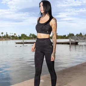 Women's Classic Leggings - Black Camo