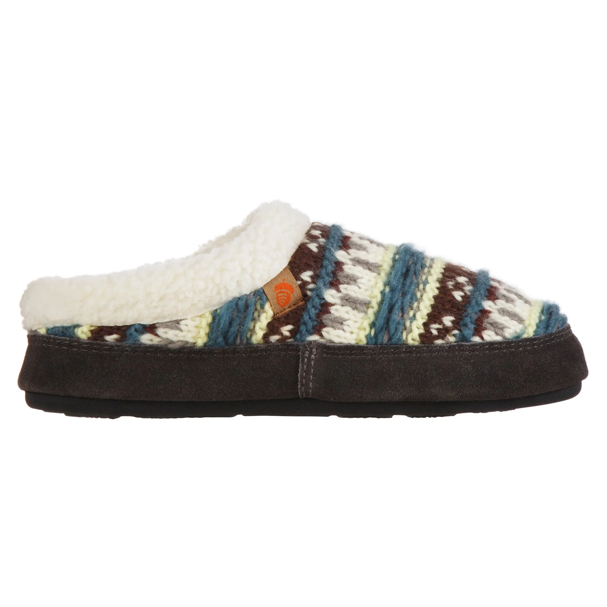 Women's Fairisle Clog Slipper with Indoor/Outdoor Sole