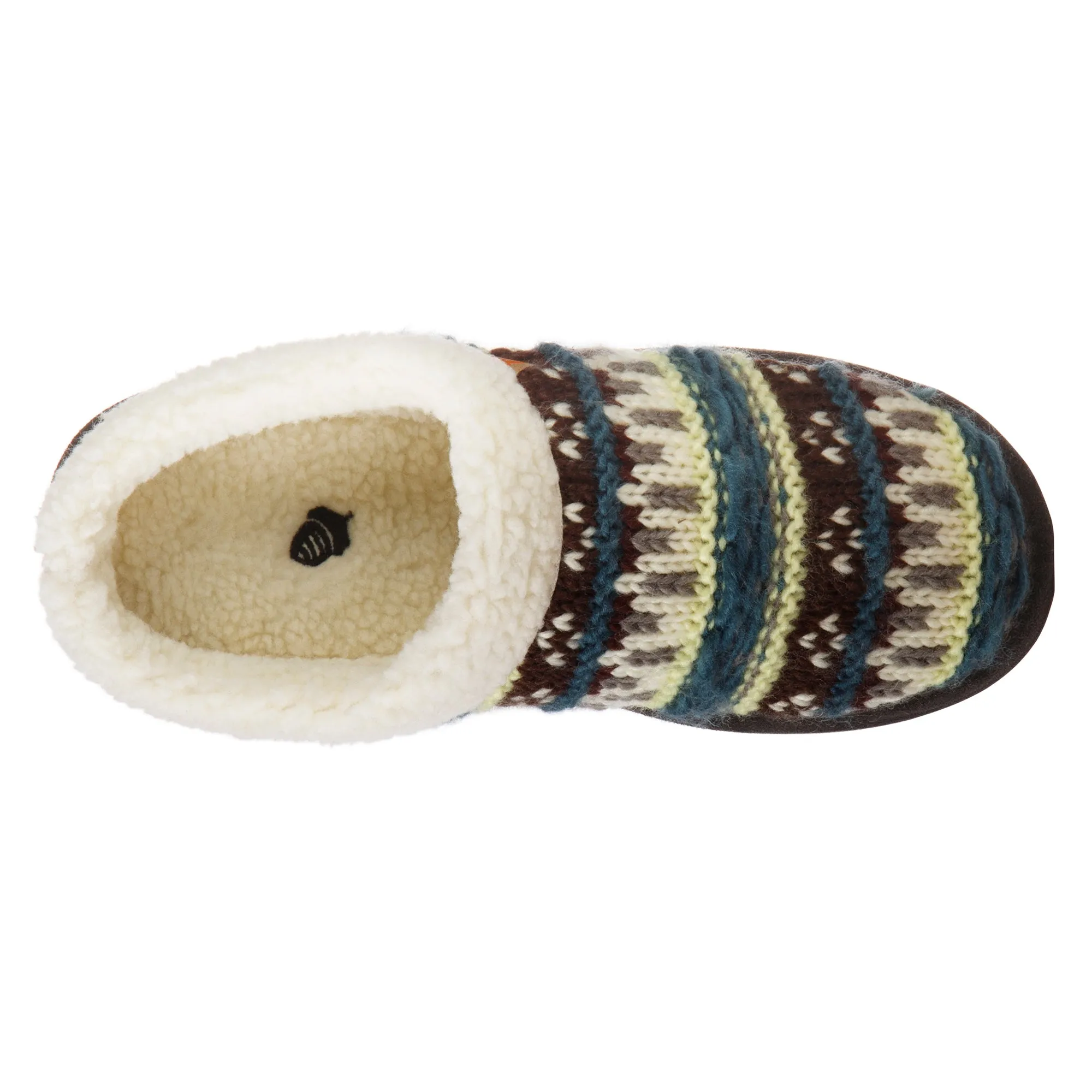 Women's Fairisle Clog Slipper with Indoor/Outdoor Sole