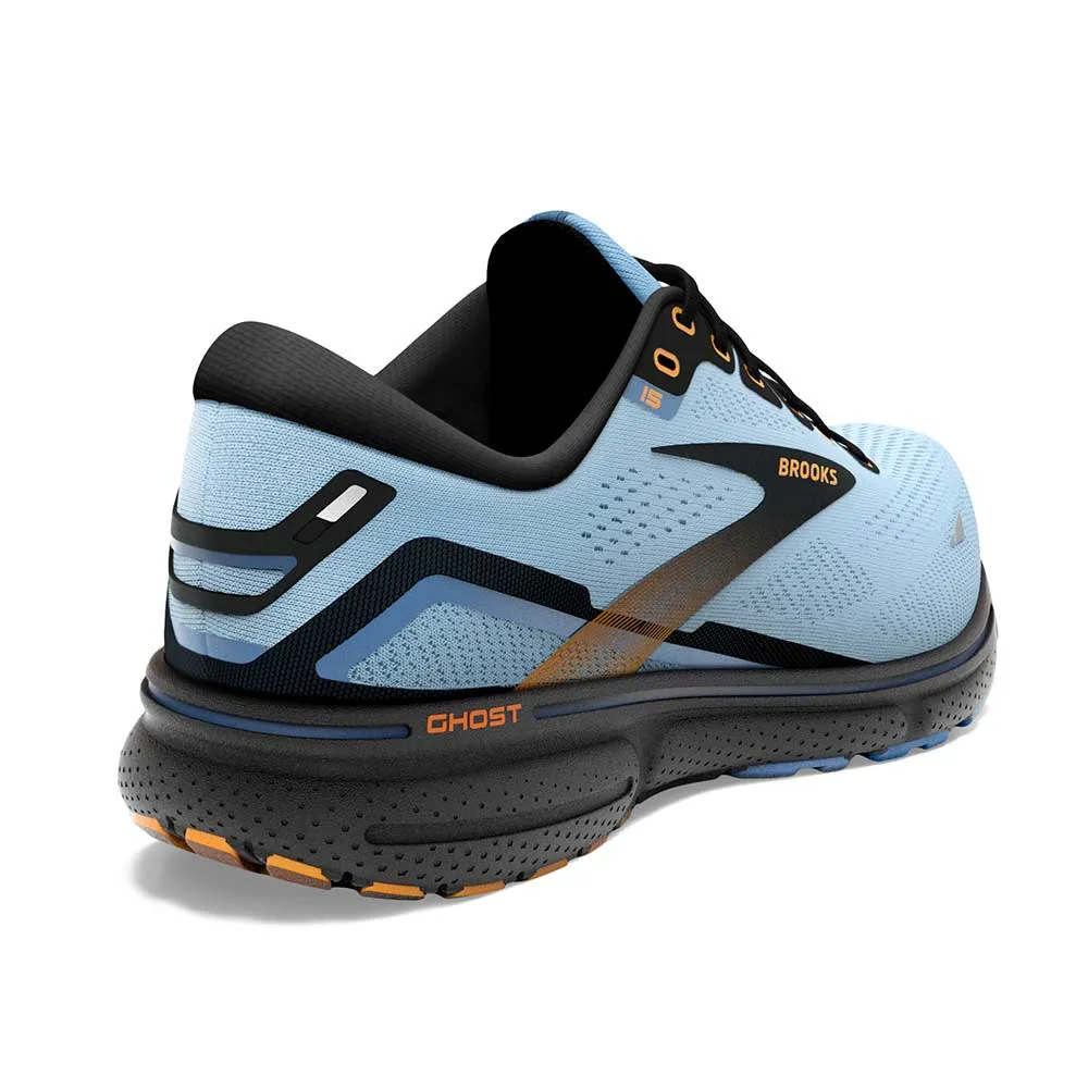 Women's Ghost 15 Running Shoe  - Light Blue/Black/Yellow - Regular (B)