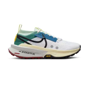 Women's Zegama 2 Trail Running Shoe - White/Black/-Bicoastal Court Blue - Regular (B)