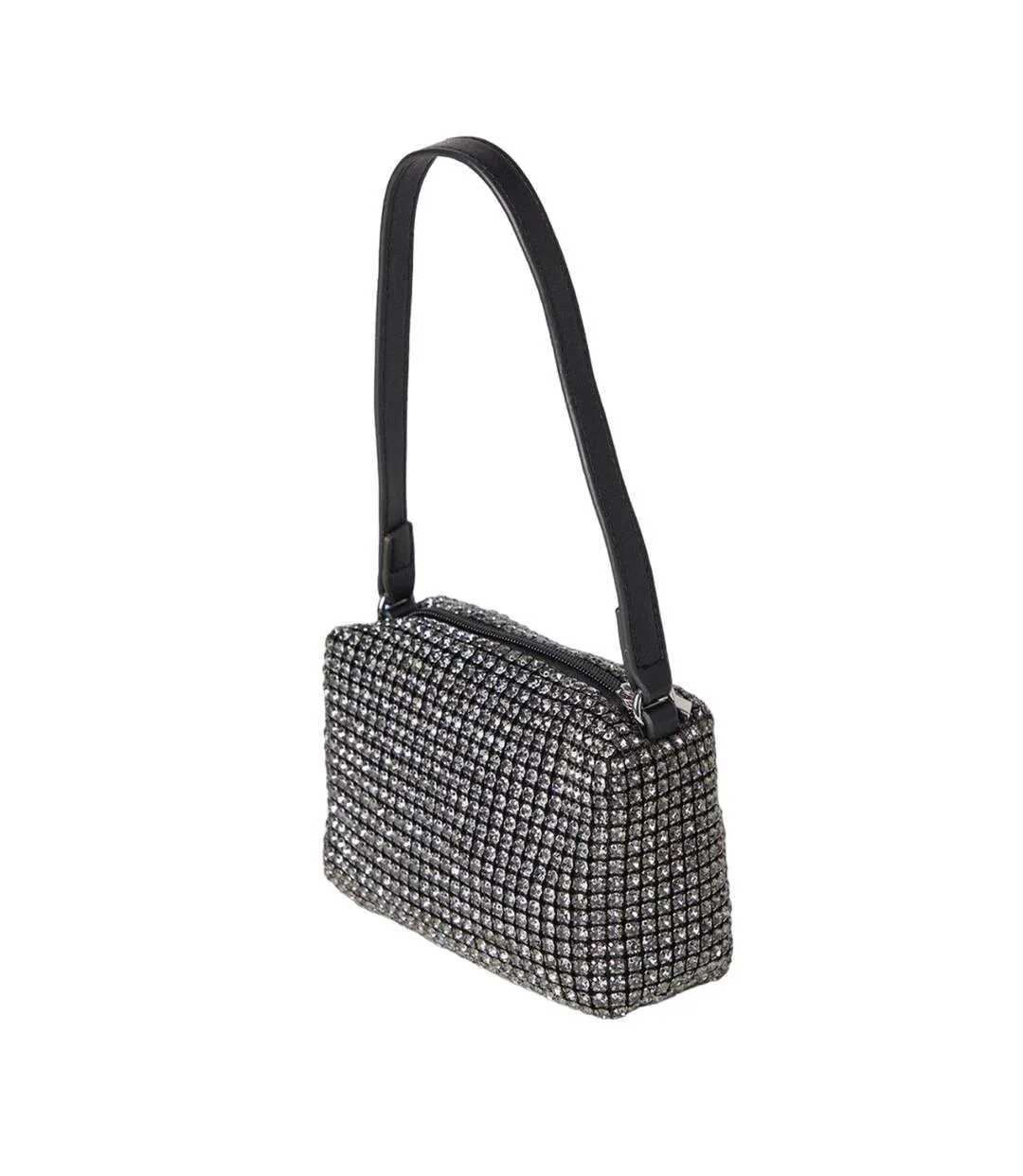 Womens/ladies tara diamante shoulder bag one size black Dorothy Perkins