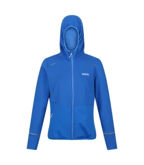 Womens/ladies textured fleece full zip hoodie lapis blue/sonic blue Regatta