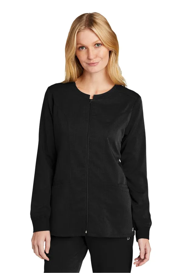 WonderWink WW4088: Women's Premiere Flex Full-Zip Scrub Jacket