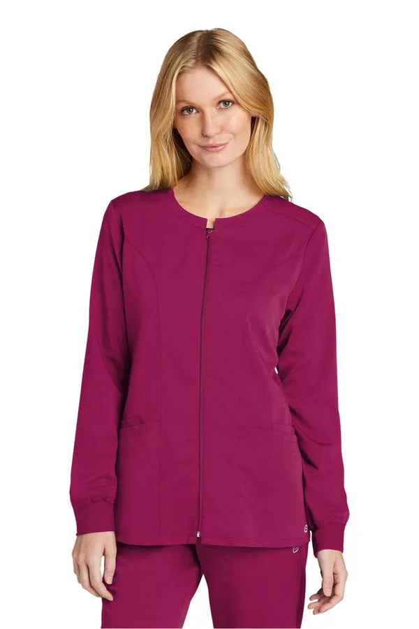 WonderWink WW4088: Women's Premiere Flex Full-Zip Scrub Jacket