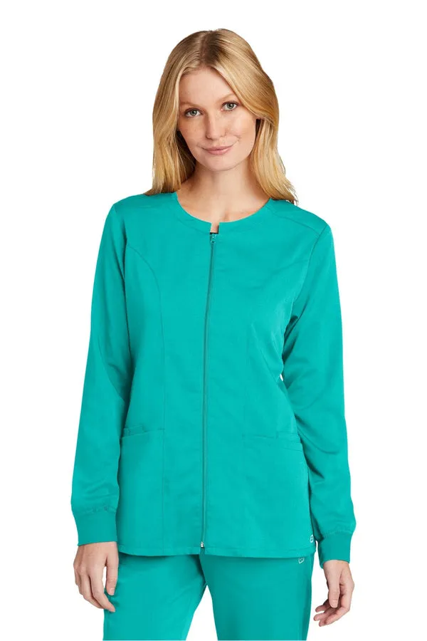 WonderWink WW4088: Women's Premiere Flex Full-Zip Scrub Jacket