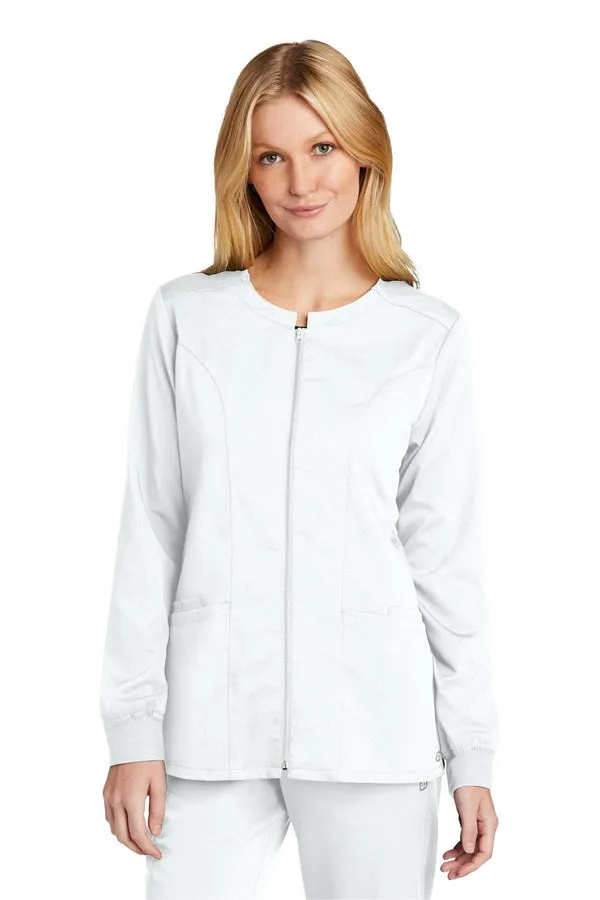 WonderWink WW4088: Women's Premiere Flex Full-Zip Scrub Jacket