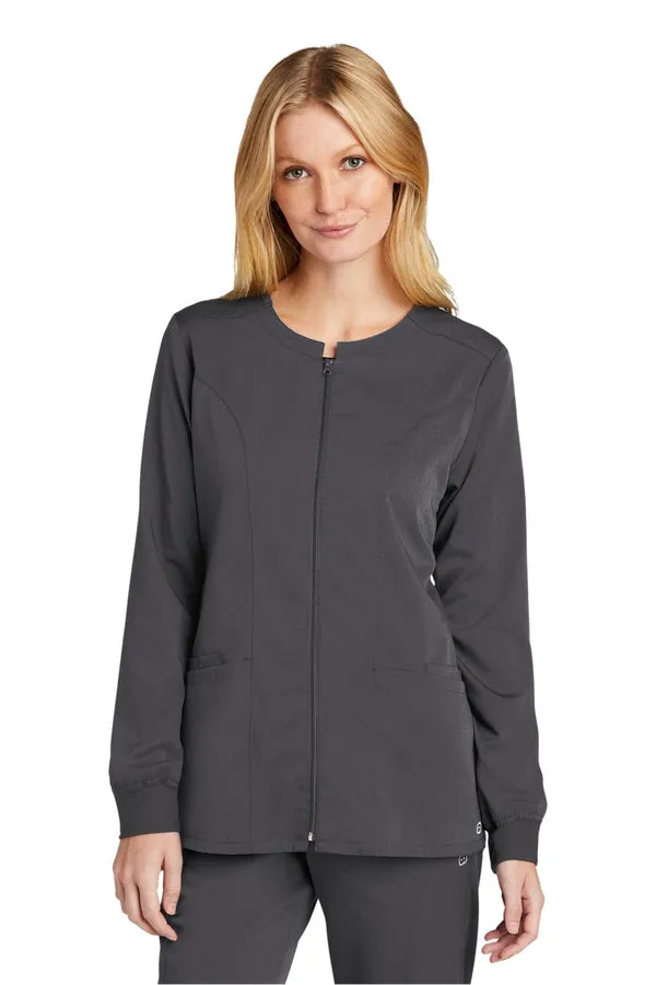 WonderWink WW4088: Women's Premiere Flex Full-Zip Scrub Jacket