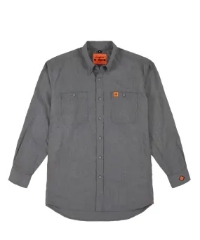 Wrangler Men's Riggs Workwear Gray Flame Resistant Twill Work Shirt