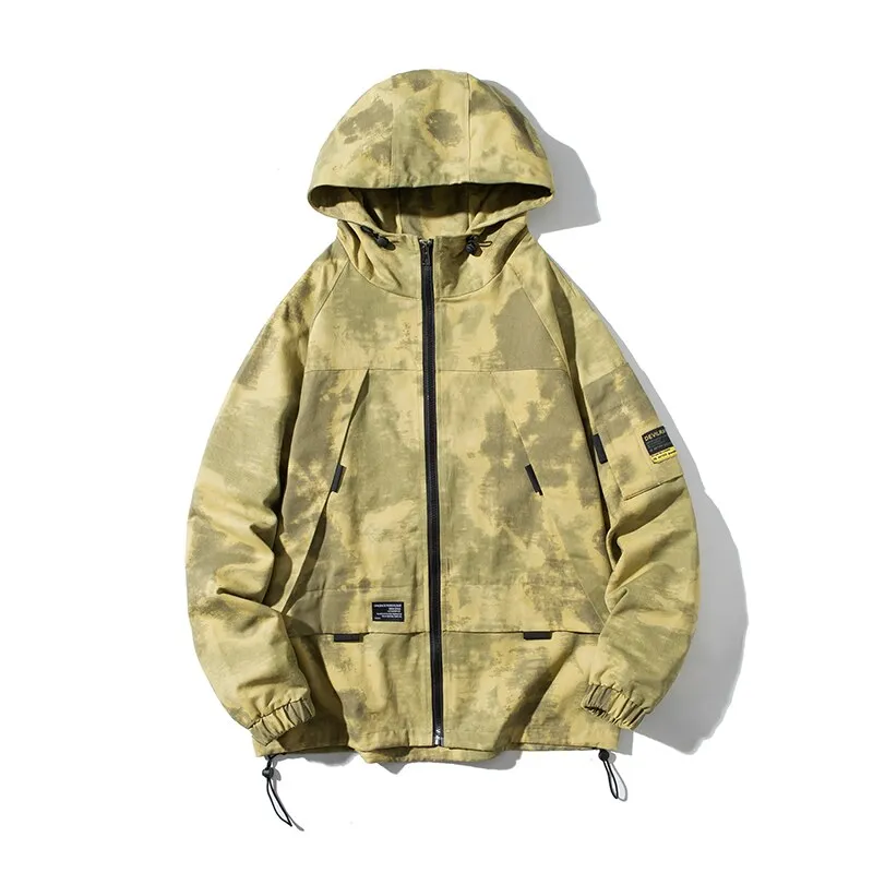 Xituodai Hip Hop Men Loose Jackets Camouflage Military Coats Cotton Harajuku Slim Fit Hooded Outwear