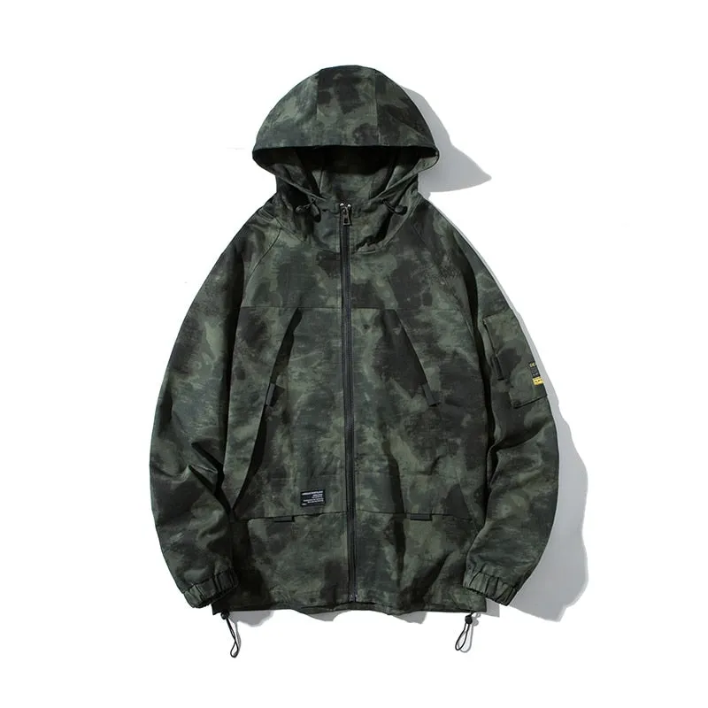 Xituodai Hip Hop Men Loose Jackets Camouflage Military Coats Cotton Harajuku Slim Fit Hooded Outwear