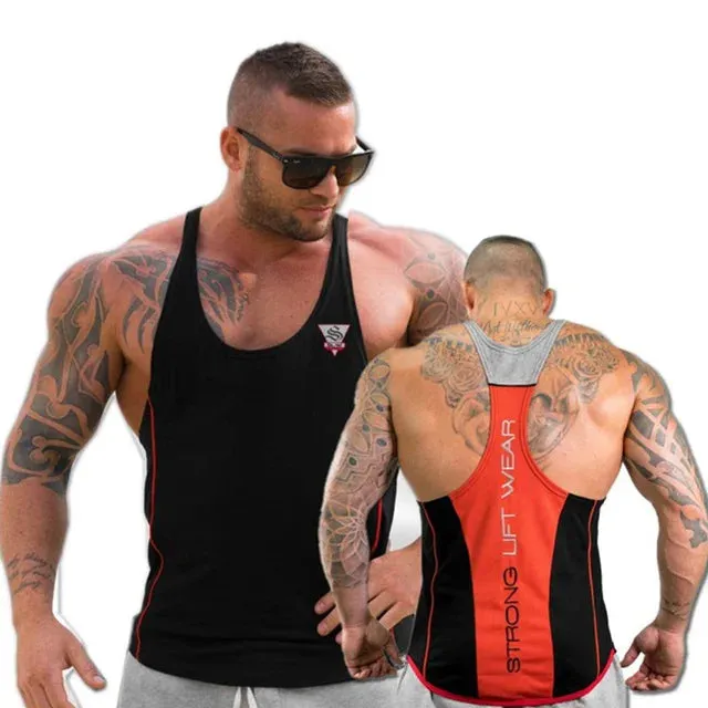 XituodaiMens Bodybuilding Tank top Gyms Fitness sleeveless shirt 2024 New Male Cotton clothing Fashion Singlet vest Undershirt