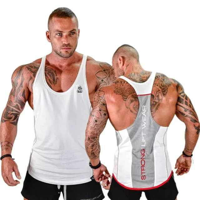 XituodaiMens Bodybuilding Tank top Gyms Fitness sleeveless shirt 2024 New Male Cotton clothing Fashion Singlet vest Undershirt