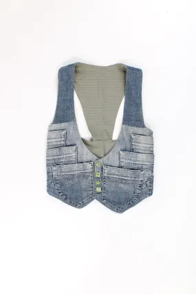 Y2K Denim Waistcoat