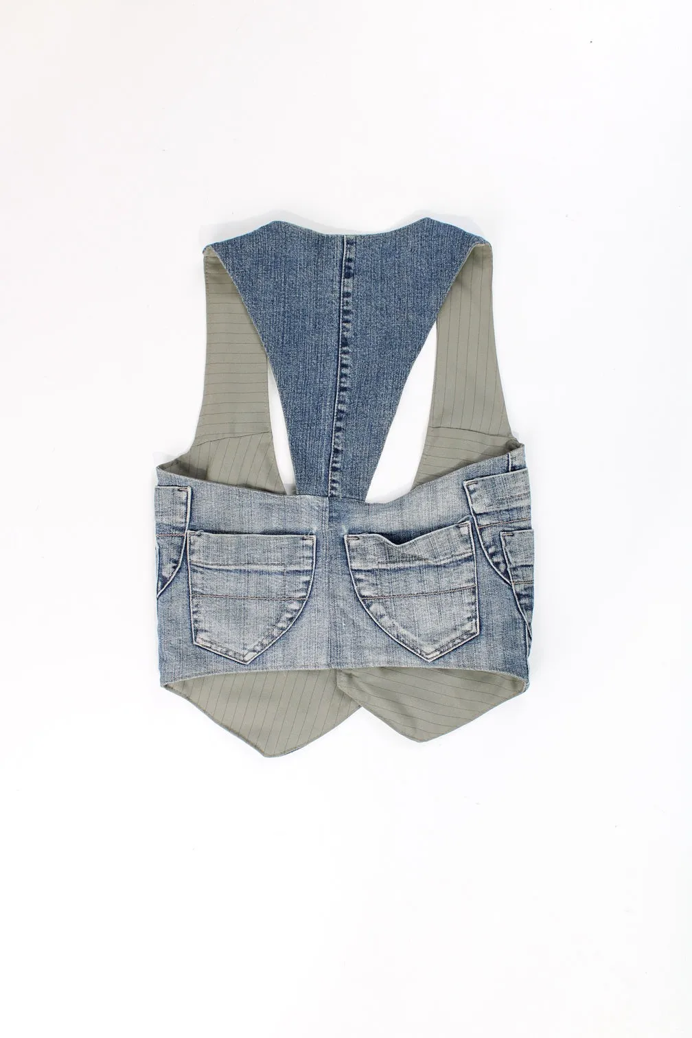 Y2K Denim Waistcoat