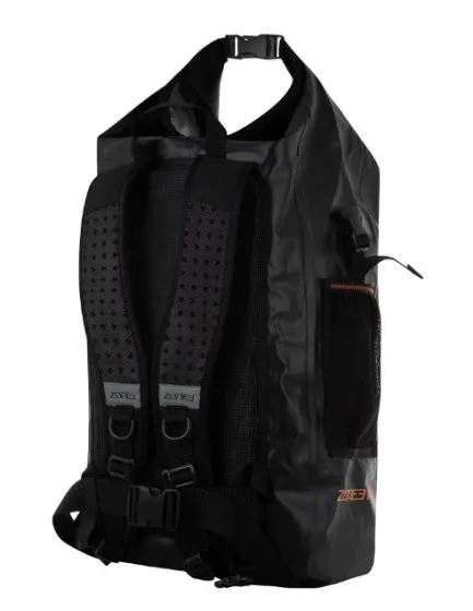 Zone 3 Open Water 30L Dry Bag Tech Backpack - Orange/Black